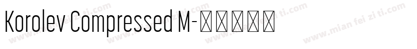 Korolev Compressed M字体转换